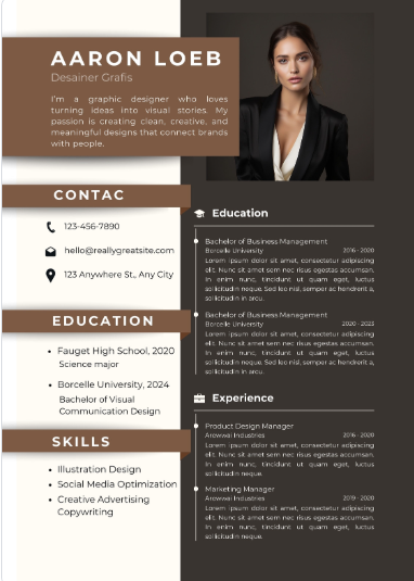 Professional CV Sample 49